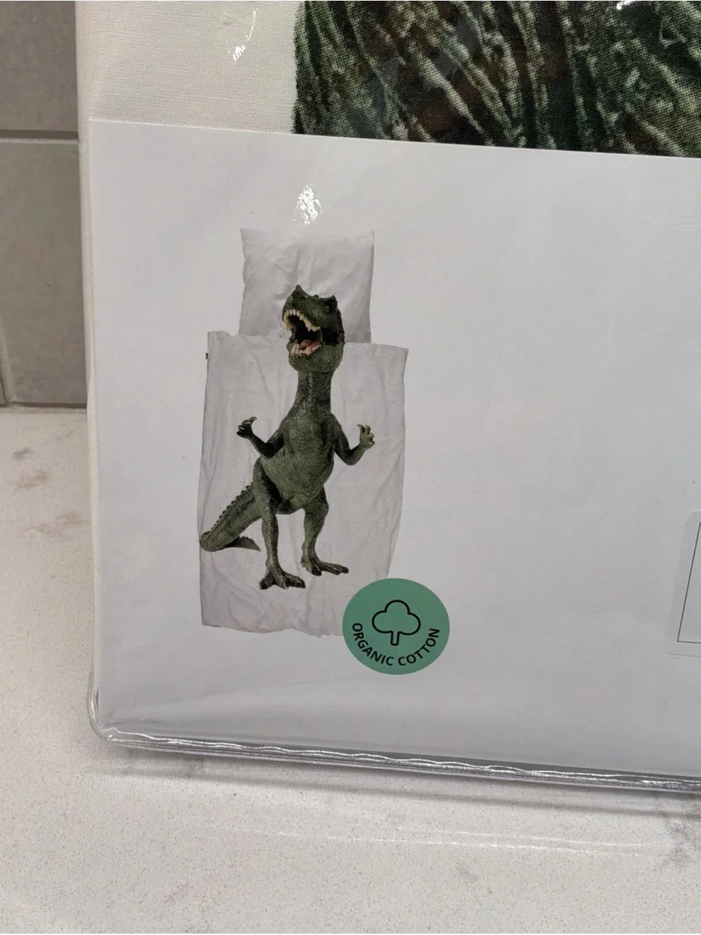 SNURK Dinosaur Duvet Twin Cover Set Pillowcase Organic Cotton Portugal